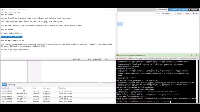 Como crear contenedores virtuales CT con DOCKER en Proxmox смотреть онлайн