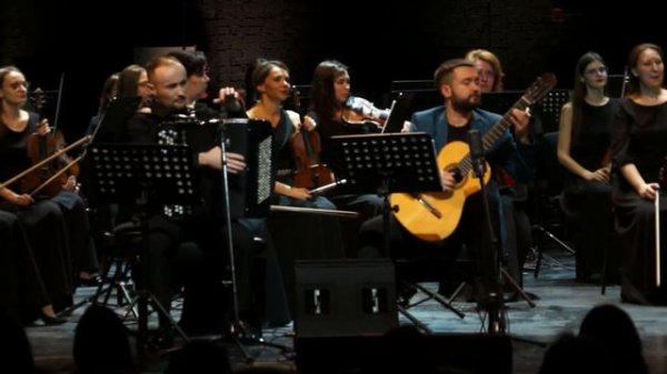 Roberto Di Marino "Double concerto" for bandoneon, guitar and strings. 2 and 3 parts.