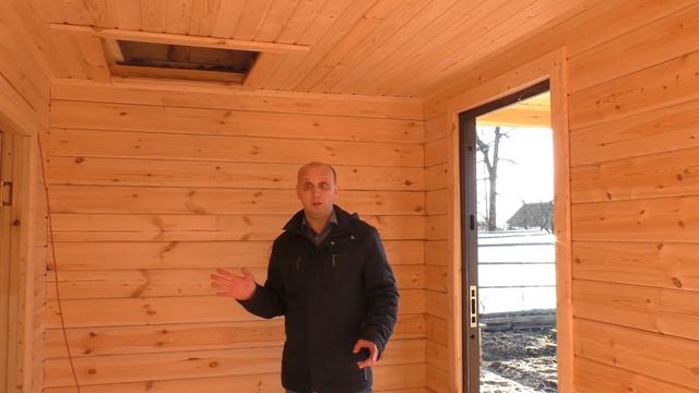 Баня 4 x 6 из бруса под ключ. Ленинградская область. смотреть онлайн