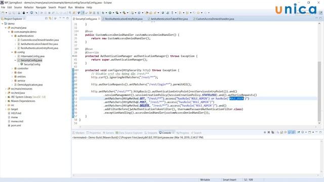 Bài 41 Code cấu hình Spring Security để authenticate JWT token смотреть онлайн