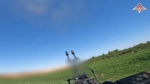 Боевая работа расчета зенитной установки ЗУ-23-2 Ивановских десантников