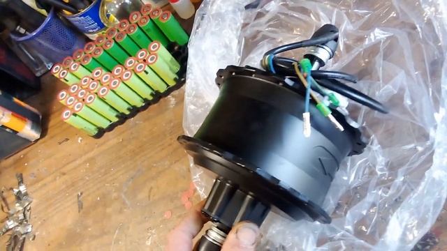 Мотор колесо Двигун на Фетбайк Fatbike 36v500w 48v750w смотреть онлайн