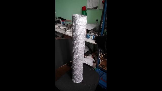 Как сделать высокую вазу для декоративных длинных веток. High vase for decorative long branches. смотреть онлайн