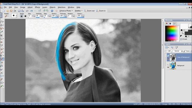 Colour Splash in Paint Shop Pro X смотреть онлайн