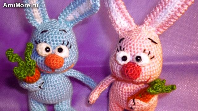 Амигуруми: схема Зайки. Игрушки вязаные крючком - Free crochet patterns. смотреть онлайн