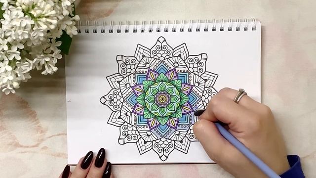 Релакс ✨Антистресс ✨ Мандалы ✨ Медитации ✨ Раскраски ✨Расслабляющее видео ✨ смотреть онлайн