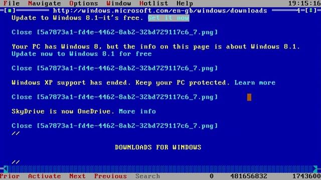 MS-DOS 6.22 - Browsing the web with DOS смотреть онлайн