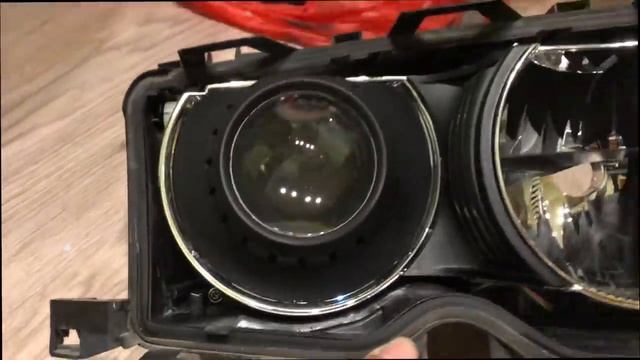 Переделка фар BMW E46 кресты,ангела, черный хром. e46 headlight (crosses, angel eyes, black chrome) смотреть онлайн