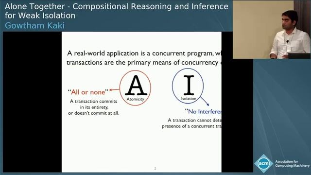 Alone Together: Compositional Reasoning and Inference for Weak Isolation смотреть онлайн