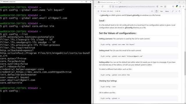 آموزش گیت (Git) - config смотреть онлайн