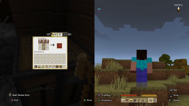 Minecraft SPLITSCREEN 2 player on PS4 смотреть онлайн