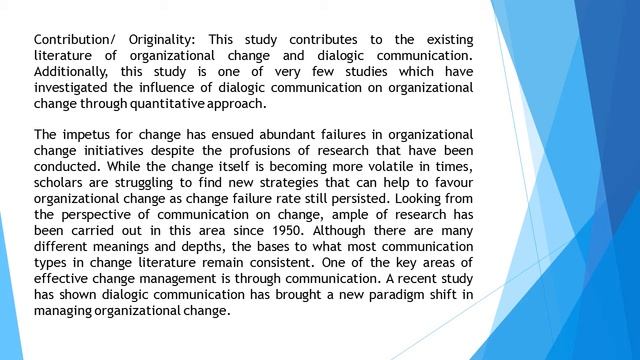 Towards a Successful Organizational Change The Role of Dialogic Communication IJASS 2019 91 86 95 смотреть онлайн