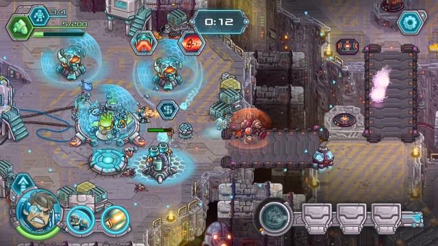 Iron Marines Walkthrough - Stage 12: Overclocking - Veteran (tutorial / how to) смотреть онлайн