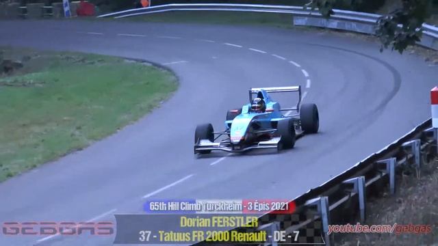Tatuus FR 2000 Renault - Dorian FERSTLER - HILL CLIMB - 2021 - Turckheim-Trois Epis смотреть онлайн