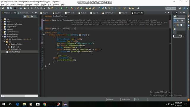 reading TextFile using java смотреть онлайн
