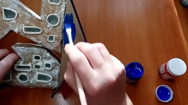 DIY. Что-то новенькое. Новогодний домик в виде цифры❄️ смотреть онлайн