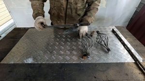 Кузнечная корзинка, фонарь из 4мм проволоки