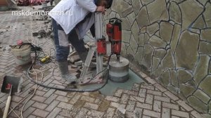 Алмазное бурение большого диаметра
