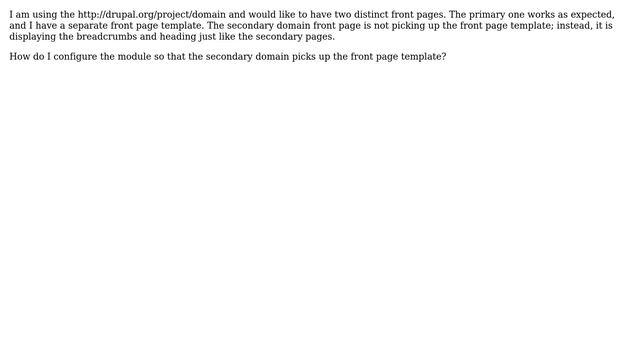 Drupal: How do I set different front pages for domain access sub sites? (2 Solutions!!) смотреть онлайн