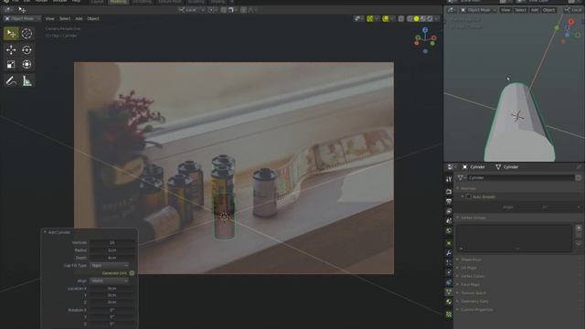 FSpy+Blender 2.80 установка камеры и перспективы по фото