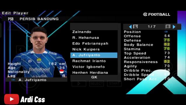 eFootball ™PES 2024 PPSSPP New Liga Eropa & BRI Liga1 Indonesia Real Face List Transfer 23/24 смотреть онлайн