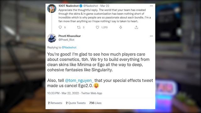 Nadeshot Gets Valorant Dev Response on Skins смотреть онлайн