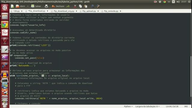Aulas Python - 139 - Programação para Internet V: ftplib смотреть онлайн