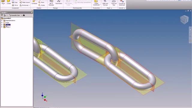 Midas Technology - AutoCAD Inventor Suite 2010 - Chain Design смотреть онлайн