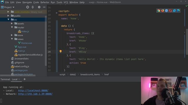 Playground with breadcrumb in bootstrap-vue for vuejs - bootstrap-vue tutorial смотреть онлайн