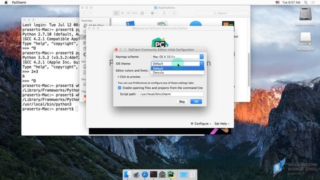 สอนไพธอน Python 3: การติดตั้ง Python 3.5 และ PyCharm 2016 (Python IDE) บน macOS смотреть онлайн