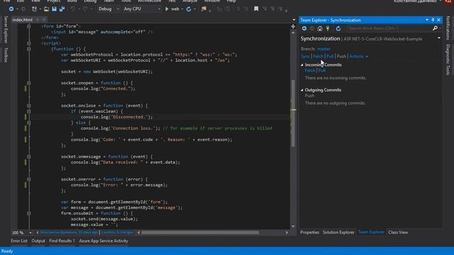 ASP.NET 5 CoreCLR WebSocket Example Part 9 смотреть онлайн
