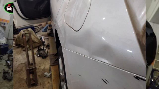 Chevrolet Equinox 2.0 USA . Рихтовка алюминиевого капота . Машина набрана - ФИНИШ !!!!