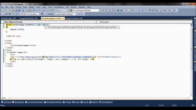 Render image from byte array in MVC3 Razor смотреть онлайн