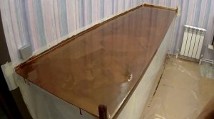 Обновленная столешница, заливаем эпоксидной смолой, набор №18