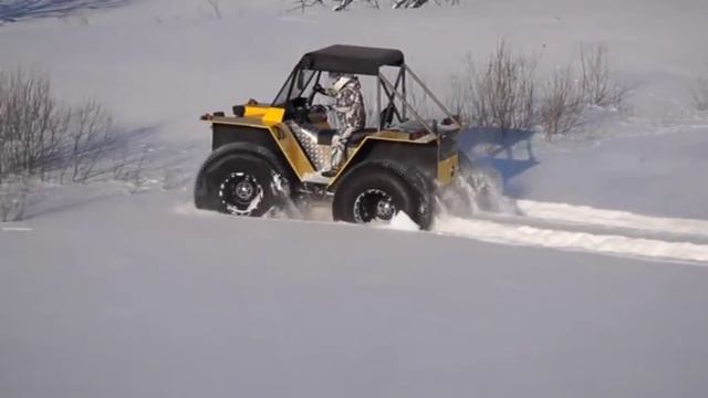 По снегу (вездеход ХИЩНИК-19011) смотреть онлайн