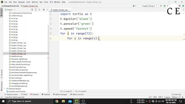 5. Python Turtle Graphic Design - Speed Code || 3D Green Circular Design смотреть онлайн