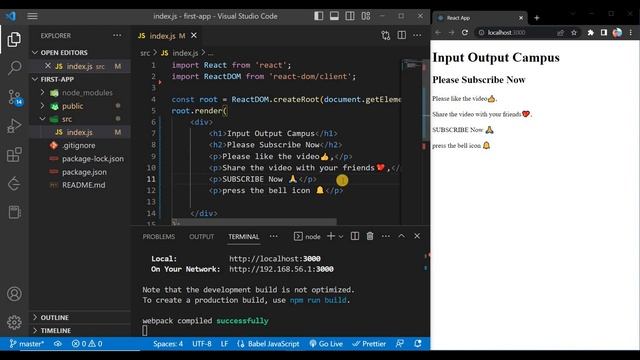 ReactJS Tutorial - 4 | JSX in React JS in 2023 | React jsx vs js | React jsx explained | смотреть онлайн