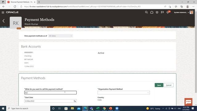 Oracle HCM Manage Personal Payment Method | Oracle HCM Payroll | Oracle Fusion HCM Payment Method смотреть онлайн