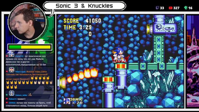 Sonic 3 & Knuckles (Sega Genesis) - Собираем все изумруды. смотреть онлайн