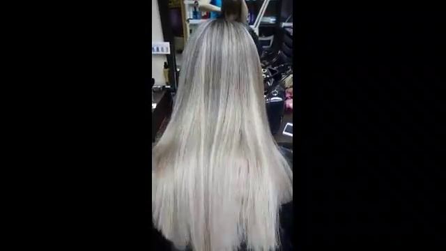 Колорирование.Работу выполнила парикмахер-универсал Огорельцева Альбина смотреть онлайн