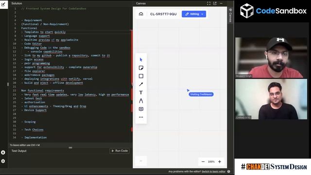 CodeSandbox Frontend System Design | Mock Interview | ?Chakde System Design Ep. 12.1 смотреть онлайн