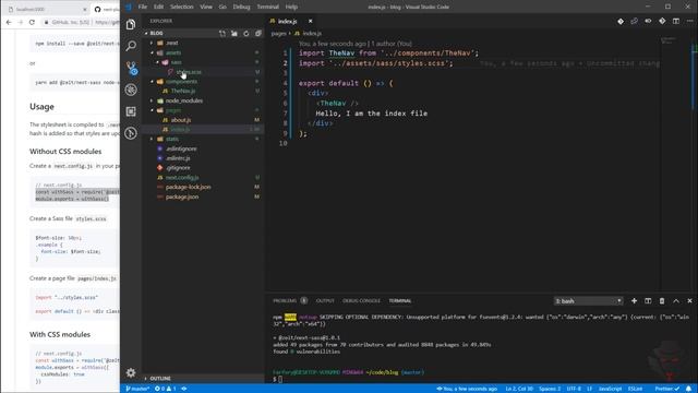 11 Bulma and Nextjs with sass смотреть онлайн