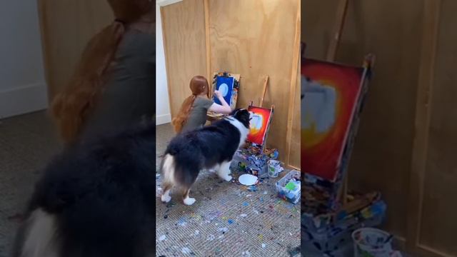 девушки и собаки рисования смотреть онлайн