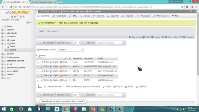 PHP - MySQL - Android - Volley (Ejecución del aplicativo móvil) Parte 19/20 смотреть онлайн