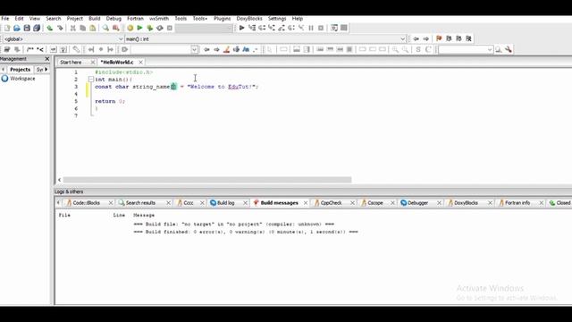 String Literals | C For Beginners | Edutut | Learn Easily in Tamil смотреть онлайн