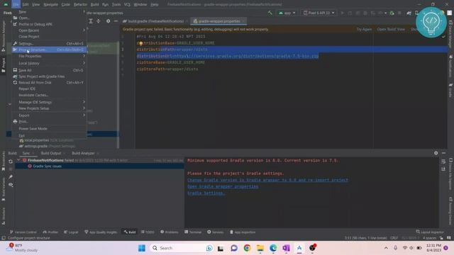 Fix Min Supported Gradle 8, Current Version is 7.5 - Android Studio Error (Easy Fix) смотреть онлайн