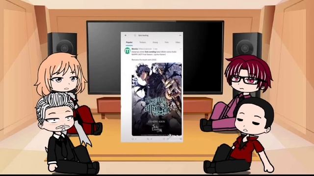 Solo leveling react to Sung Jin Woo(1/2) смотреть онлайн