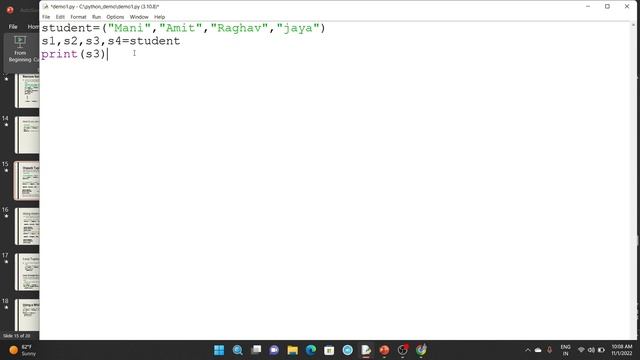 Unpack Tuple in python| python unpack tuple in hindi #pythontuple #avitsupaul смотреть онлайн