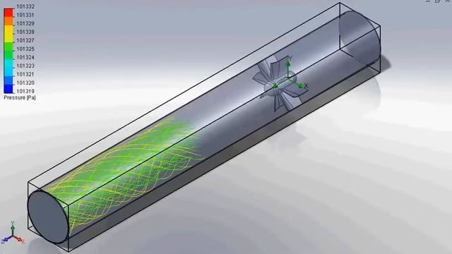 Спрямление закрученного потока воздуха в трубе смотреть онлайн