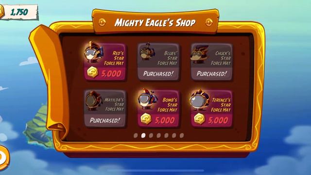 Angry birds 2 - spending my 1500 mighty coin to buy star force hat for silver 🥳 смотреть онлайн